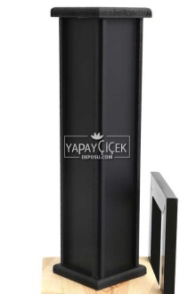 50 cm Siyah Ahşap Vazo Trend Model - 5