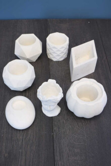 7li Beton Saksı Boyanabilir Hobi Seti - 2