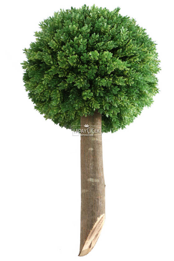Ağaç Sap Takılı Dekoratif Lüx Şimşir Top Yeşil - 1