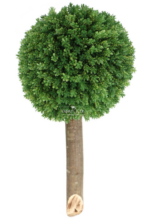 Ağaç Sap Takılı Dekoratif Lüx Şimşir Top Yeşil - 2