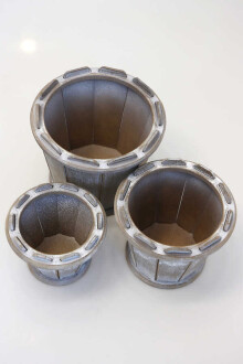 Ahşap Saksı 3lü Set Sepet Model Eskitme - 2