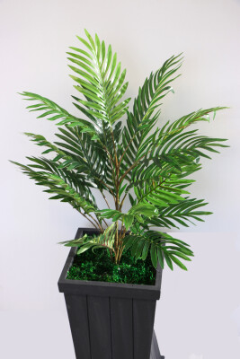 Ahşap Saksıda 21 Dallı Areka Bitkisi 115 cm - 3