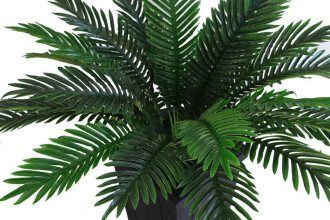 Ahşap Saksıda 24 Dallı Dev Yapay Sıkas 100 cm - 6