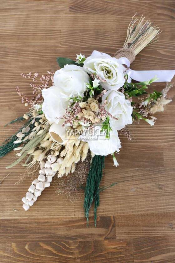 Alonza Yapay Gelin Çiçeği 2li Set - 2