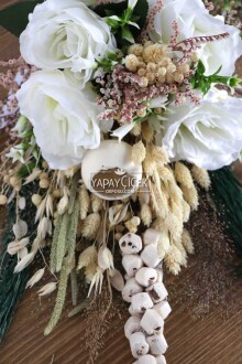 Alonza Yapay Gelin Çiçeği 2li Set - 4