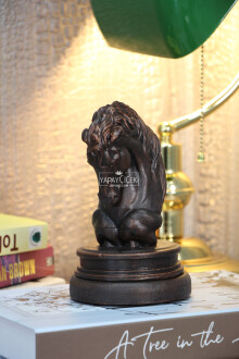 Antik At Heykeli, At Büstü, At Biblo 17 cm Kahverengi - 4