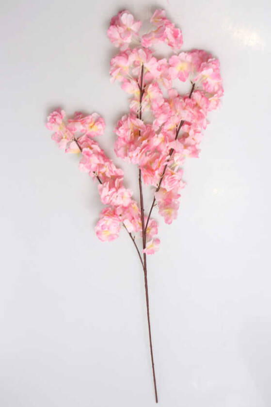 Bahar Dalı Dekoratif Yapay Çiçek 100cm Açık Pembe - 2