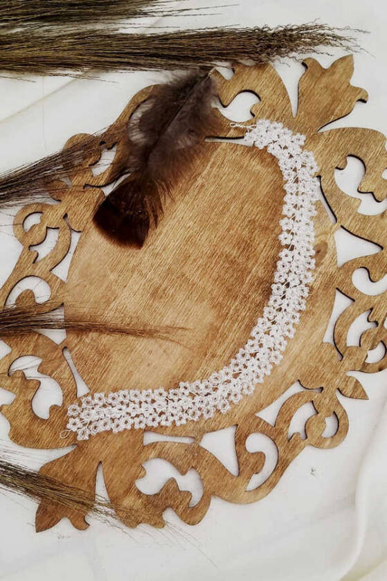 Büyülü Işıltı Şeffaf Gelin Tacı - 1