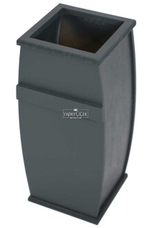 Dekoratif Ahşap MDF Saksı ve Çiçeklik İlizyon 60cm Antrasit - 4