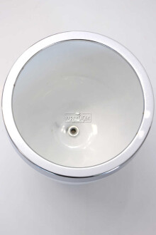 Dekoratif Metal Vazo - Saksı Beyaz Gümüş 17 cm - 2