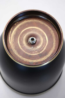 Dekoratif Metal Vazo - Saksı Siyah Bronz 20 cm - 4