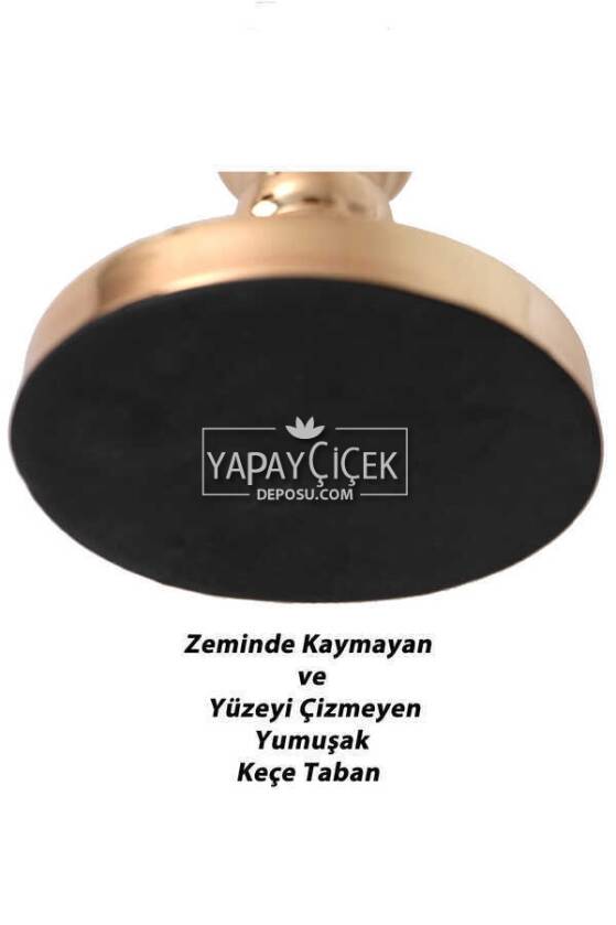 Dekoratif Metal Vazo Yuso 50 cm Gold - 2