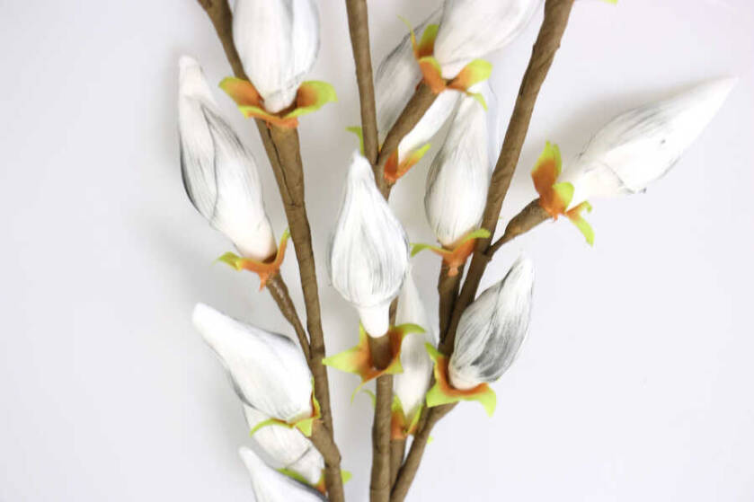 Exclusive Yapay Çiçek Premium Beyaz Dekoratif Dal 100 cm - 3