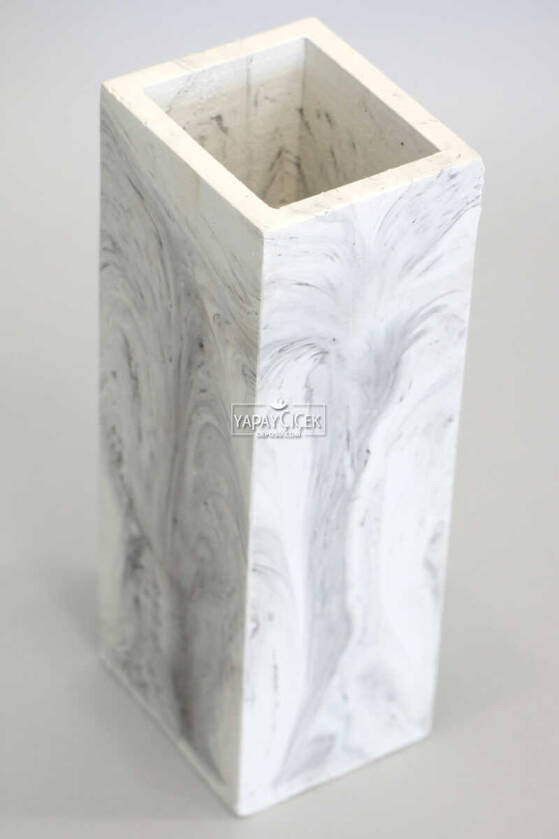 Handmade Beton Kuru Çiçek Vazosu 18 cm - 1