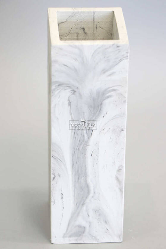 Handmade Beton Kuru Çiçek Vazosu 18 cm - 2