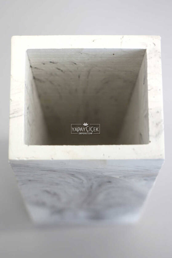 Handmade Beton Kuru Çiçek Vazosu 18 cm - 3