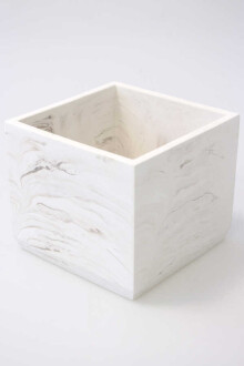 Handmade Beton Saksı 13 cm Model-7 Taş Rengi - Yapay Çiçek Sitesi