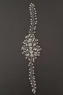 Kasino Kristal İnci Gelin Tacı - Yapay Çiçek Sitesi