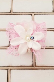 Kız Bebek Arabası Detaylı Ahşap Kutu Süslemeli Bebek Şekeri Kutusu - 2