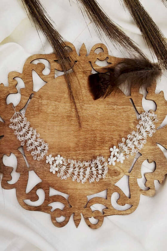 Küçük Çiçekli Kristal Taç - 2