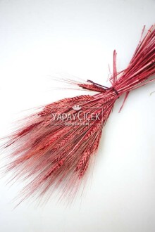 Kuru Başak Demeti Bordo - Yapay Çiçek Sitesi