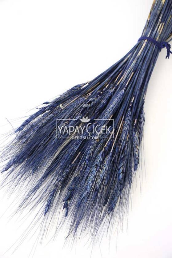 Kuru Başak Demeti Deniz Mavisi - 1