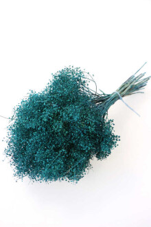 Kuru Çiçek Kalp Otu Demeti Petrol Mavi - Yapay Çiçek Sitesi