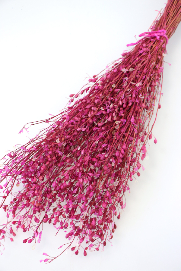 Kuru Çiçek Tomurcuk Otu Demeti 45 cm Pembe - 1