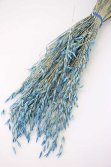 Kuru Çiçek Yulaf Otu Demeti 50 cm Açık Mavi - Yapay Çiçek Sitesi