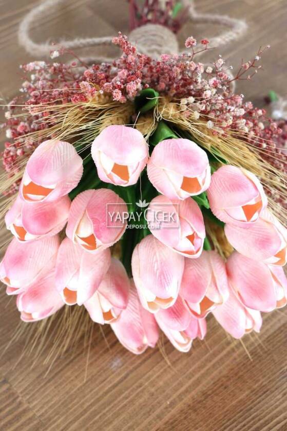 Maine Gelin Buketi Islak Lale Cipso 2li Set - 3