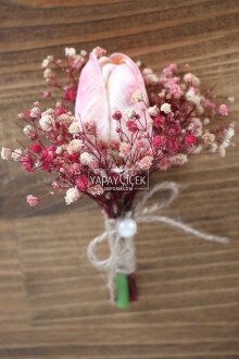 Maine Gelin Buketi Islak Lale Cipso 2li Set - 4