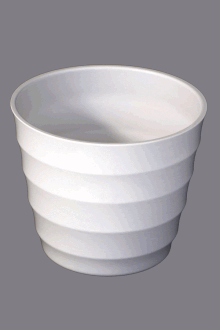 Melamin Saksı 14cm Model 1 Beyaz - 2