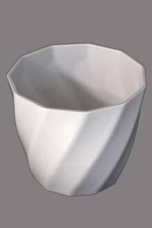 Melamin Saksı 14cm Model 2 Beyaz - 2