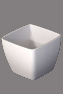 Melamin Saksı Model 9 Beyaz 8cm - 2