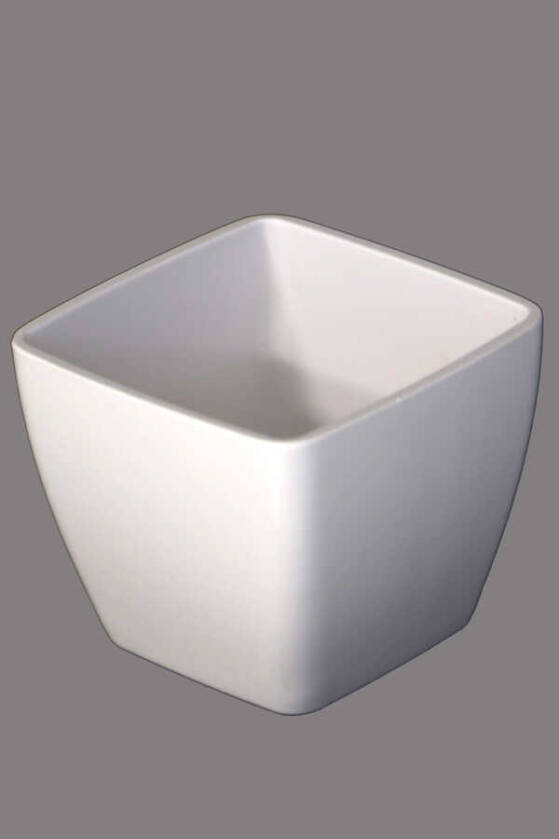 Melamin Saksı Model 9 Beyaz 8cm - 2