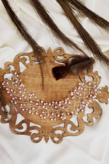 Pembe İncili Kristal Taç - 2