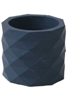 Renkli Geo Mini Beton Saksı Antrasit Mavi - Yapay Çiçek Sitesi