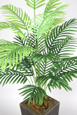 Eskitme Gold Saksıda Yapay 24 Dallı Areka Ağacı 165 cm - 3