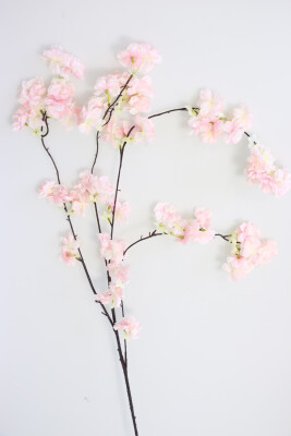 Sarkan Bahar Dalı (Açık Pembe Zarif Uzun Dal) - Yapay Çiçek Sitesi