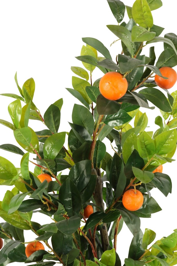 Siyah Plastik Saksıda Yapay Portakal Ağacı 190 cm - 3
