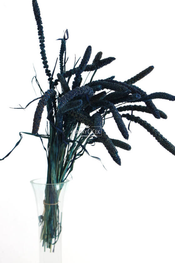 Şoklanmış Setteria Boncuk Demeti 100 gr Lacivert - 2