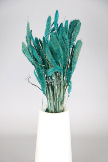 Şoklanmış Setteria(Pamuk) Demeti 75 gr Petrol Mavi - Yapay Çiçek Sitesi