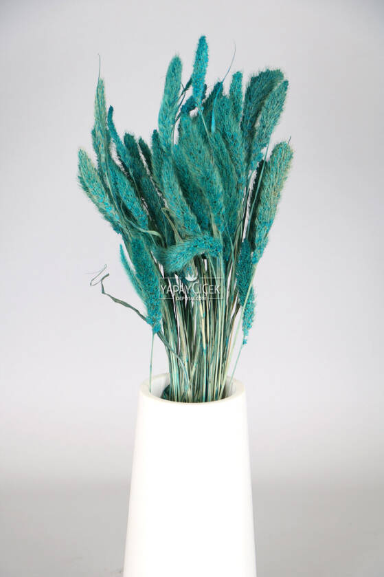 Şoklanmış Setteria(Pamuk) Demeti 75 gr Petrol Mavi - 1