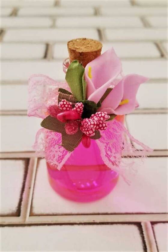 Söz Nişan Nikah Kına Mevlit Bebek Kolonya Şişesi Orta Boy Pembe Tıpa Ağızlı - 1