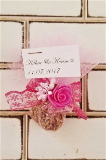 Söz Nişan Nikah Kına Mevlit Bebek Lavanta Kesesi Pembe - Yapay Çiçek Sitesi