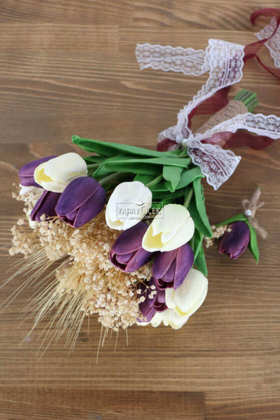 Viola Yapay Gelin Çiçeği 2li Set - 1