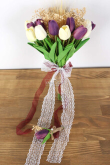 Viola Yapay Gelin Çiçeği 2li Set - 2