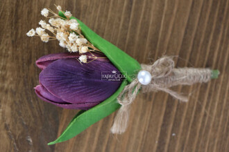 Viola Yapay Gelin Çiçeği 2li Set - 4