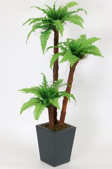 Yapay 3 Gövdeli Eko Fujer Ağacı 130 cm - Yapay Çiçek Sitesi