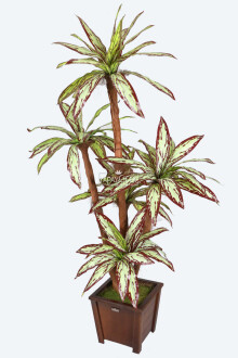 Yapay 5 Gövdeli Ağaç 180 cm Kiremit-Yeşil - 2